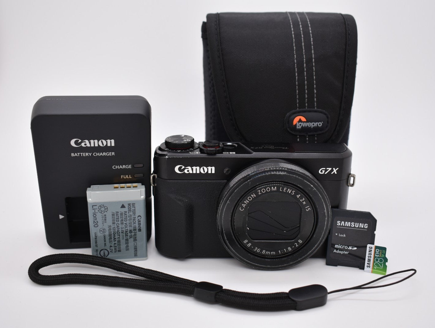 Canon G7X Mark II - 20.1 MP Compact Digital Camera 4.2x Zoom Bundle - Tested β