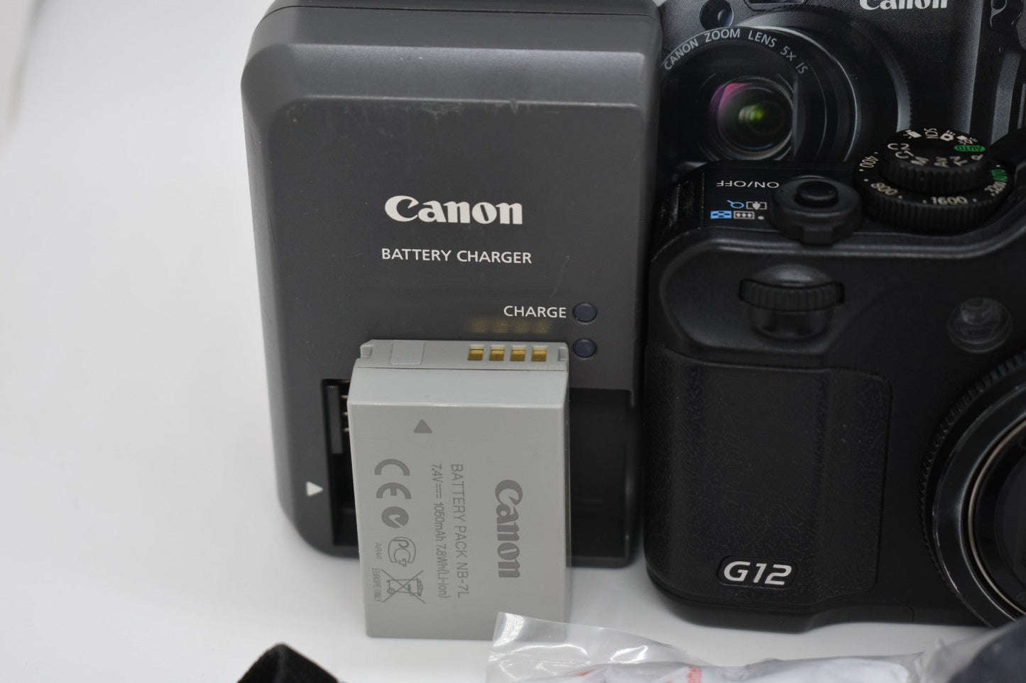 Canon PowerShot G12 Digital Camera 10.0MP 5x Optical Zoom Bundle - Fully Tested