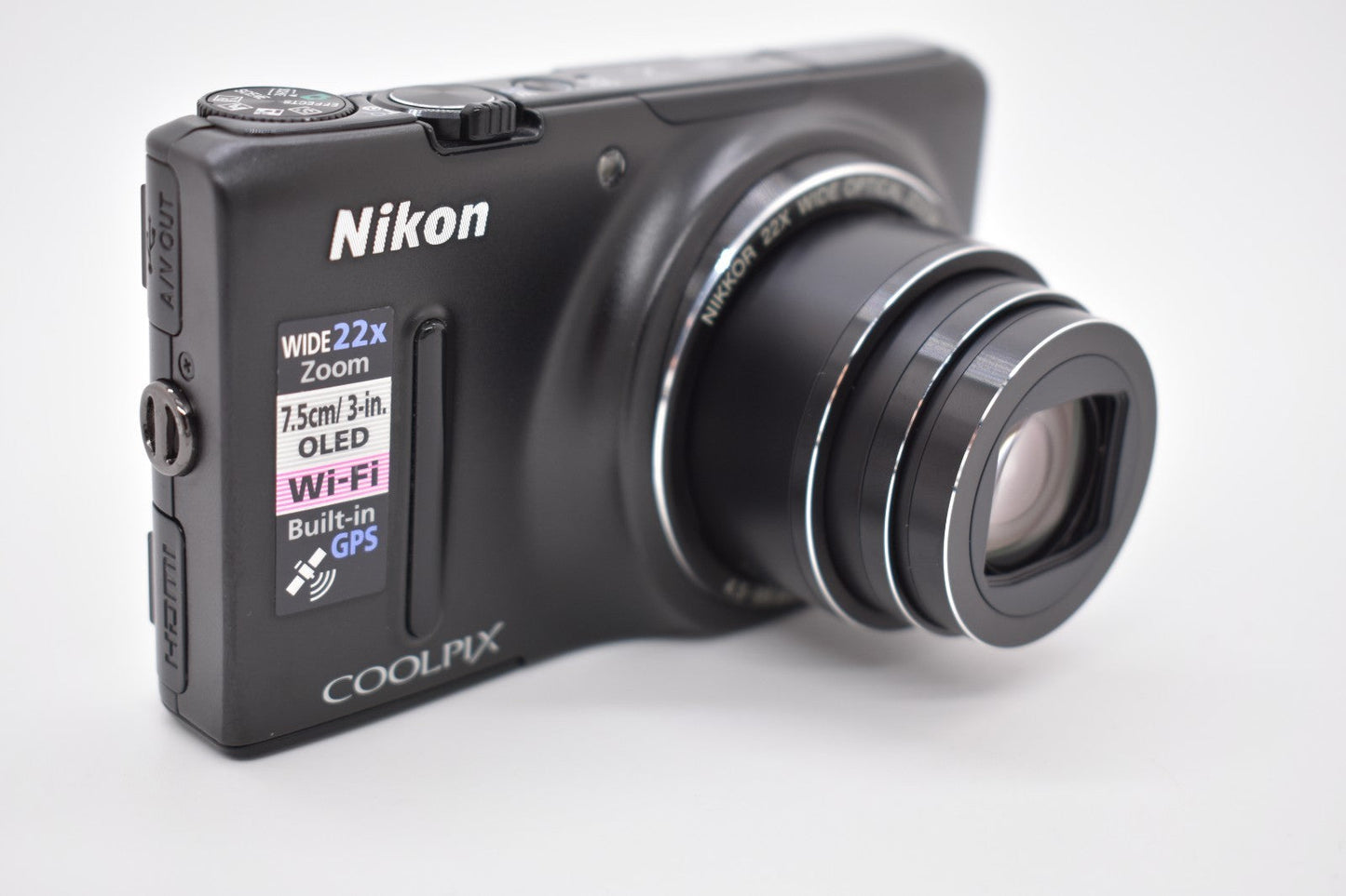 Nikon COOLPIX S9500 18.1MP Compact Digital Camera Black Bundle - FULLY TESTED ✅
